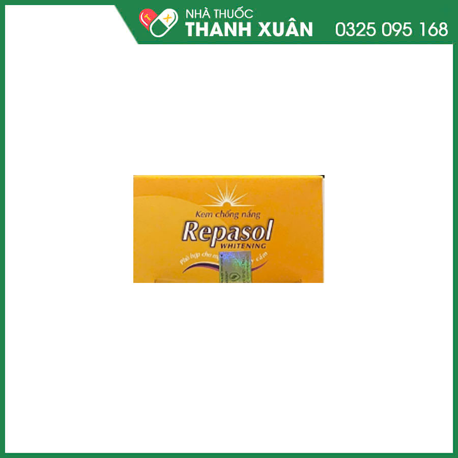 Kem chống nắng Repasol Whitening giúp dưỡng da, chống nắng, làm sáng da